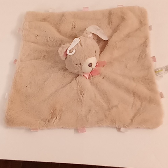 NEW Kelly Baby Lovey Lovie Bear rattler one size beige-pink colors B18 P - Picture 3 of 7